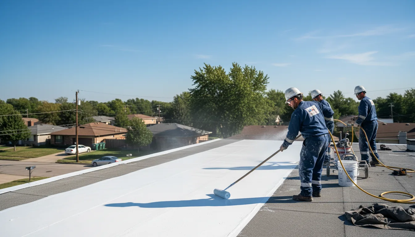 Commercial roof coating in Gloster, LA near me